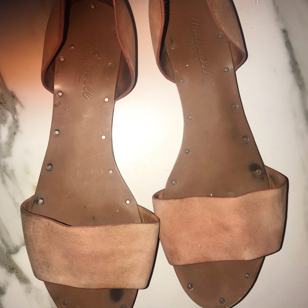 Worn in leather sandals
